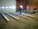 Laying the Foundation Skid Joist  - Log Cabin Kit Pictures