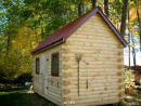 Log Sided Garden Shed