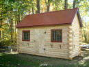 Log Sided Garden Shed