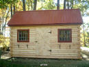 Log Sided Garden Shed