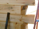 Log Cabin Kit Construction in Maine Step 2