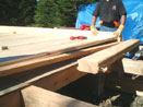 Log Cabin Kit Construction in Maine Step 7