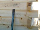 Log Cabin Kit Construction in Maine Step 14