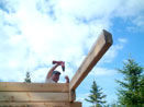 Log Cabin Kit Construction in Maine Step 15