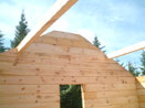 Log Cabin Kit Construction in Maine Step 24