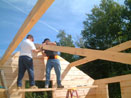 Log Cabin Kit Construction in Maine Step 26