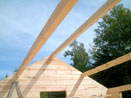 Log Cabin Kit Construction in Maine Step 29