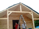 Log Cabin Kit Construction in Maine Step 40